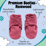 Premium Booties - Rosewood