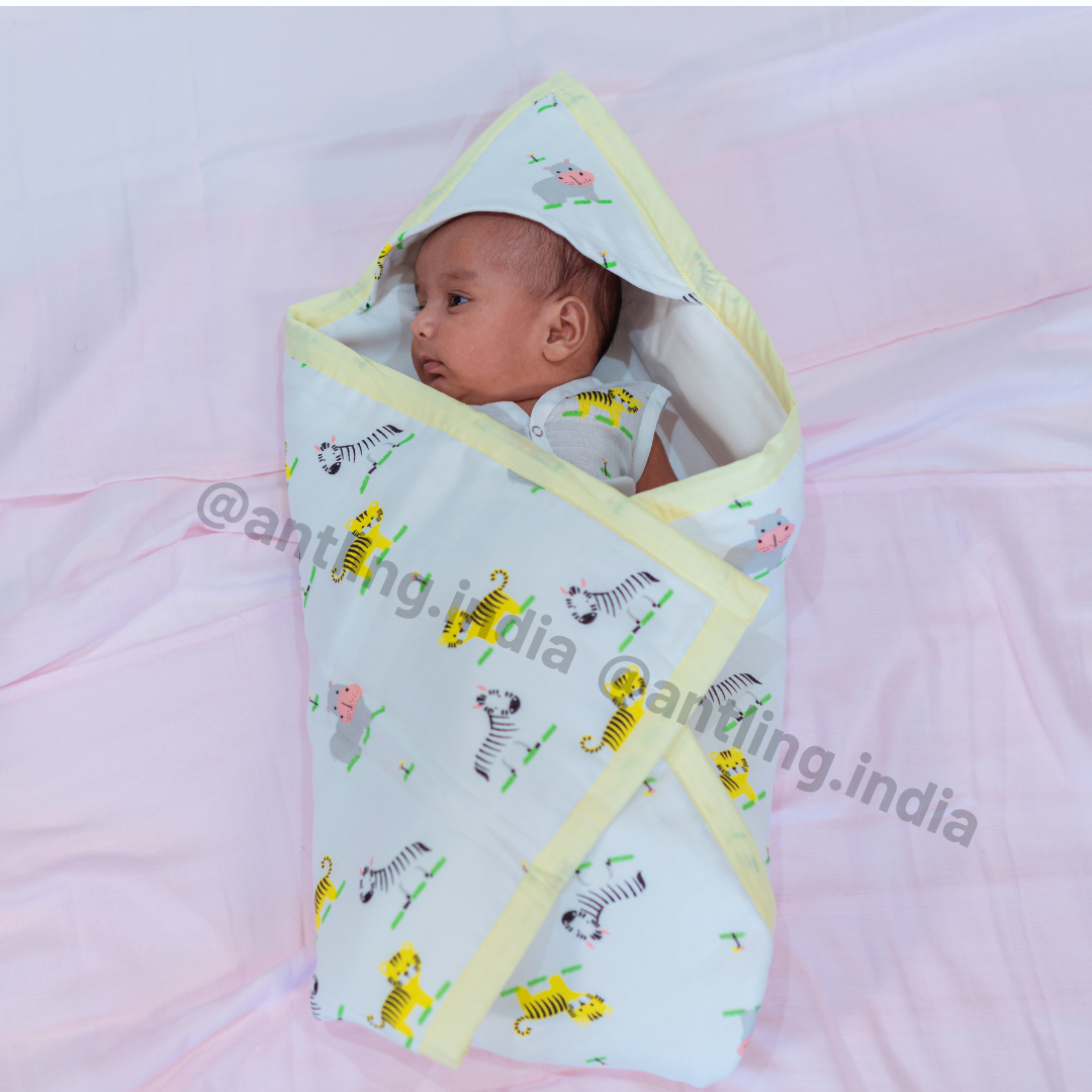 8 Layers Muslin Receiving Blanket Baby Animals