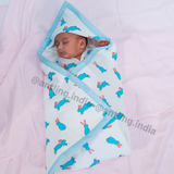 8 Layers Muslin Receiving Blanket - Hunny Bunny