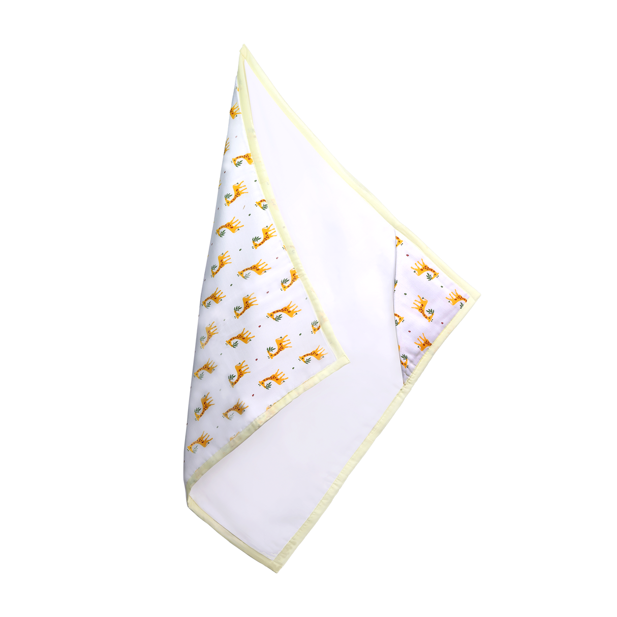 8 Layers Muslin Receiving Blanket -Yellow Giffy