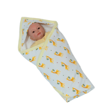 8 Layers Muslin Receiving Blanket -Yellow Giffy