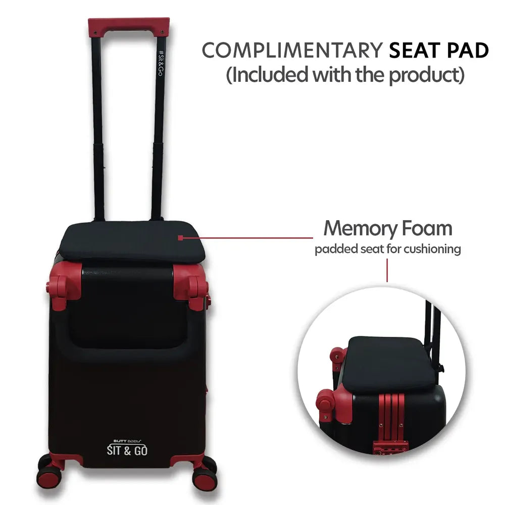 Kids Ride On Suitcase Intense Black