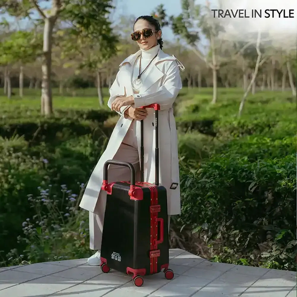 Kids Ride On Suitcase Intense Black