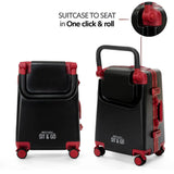 Kids Ride On Suitcase Intense Black
