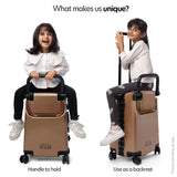 Kids Ride-On Suitcase Rustic Bronze