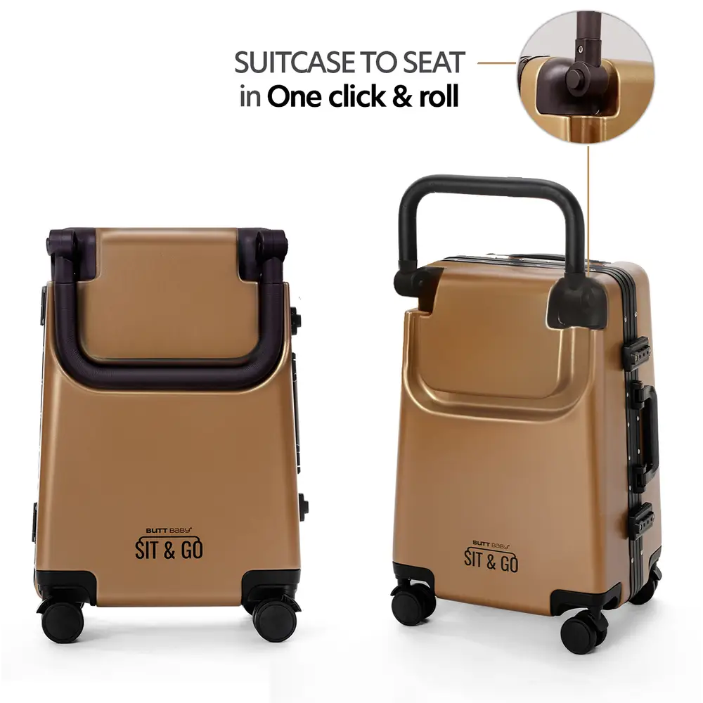 Kids Ride-On Suitcase Rustic Bronze