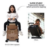 Kids Ride-On Suitcase Rustic Bronze