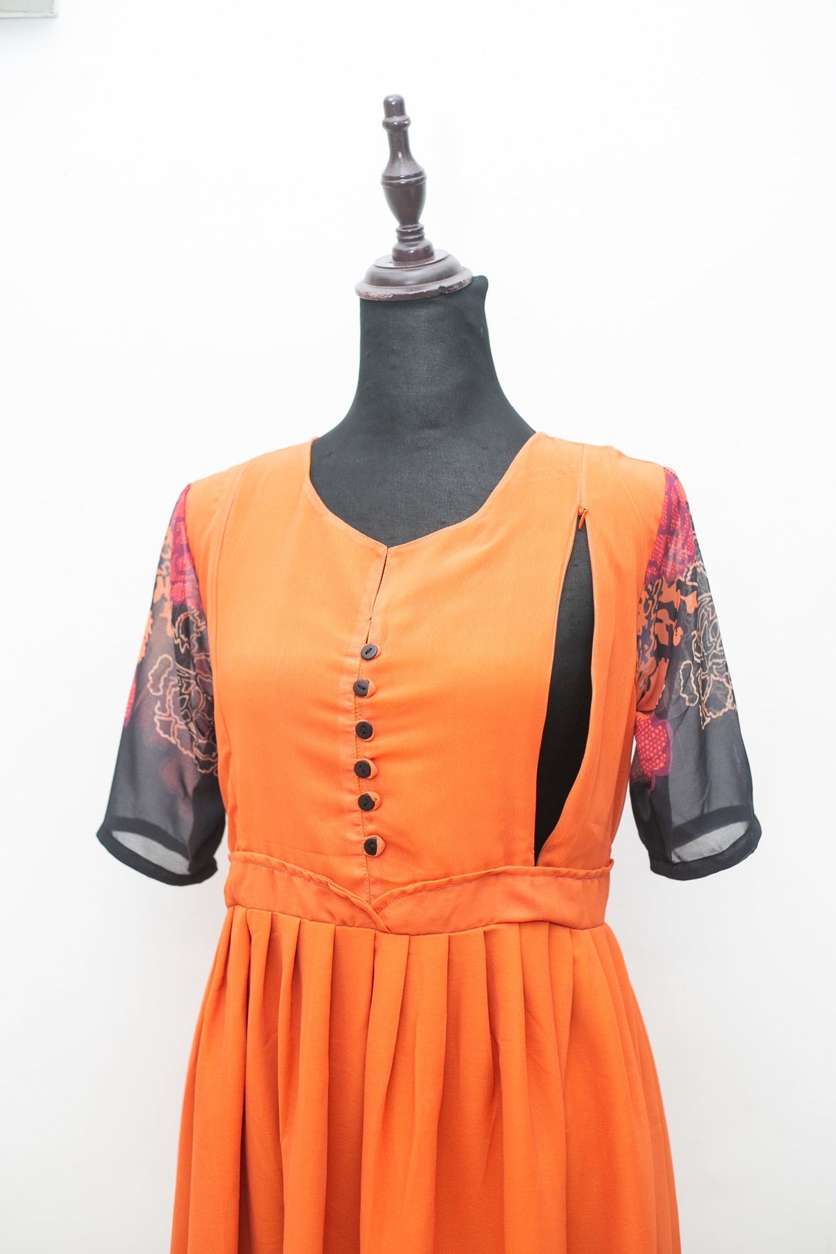 Frock- Coral Maternity Feeding Dress