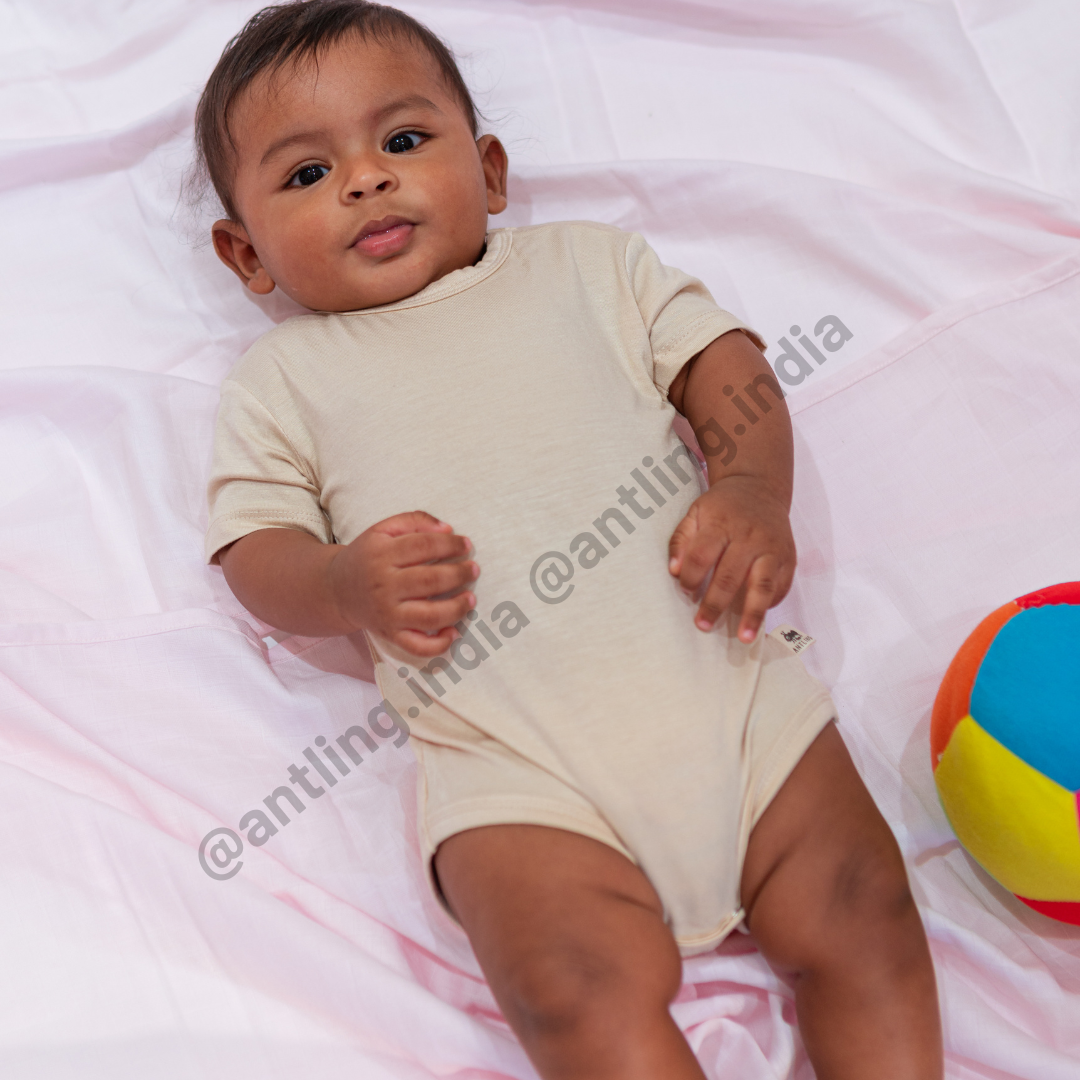 Safe Bamboo Romper - Sand