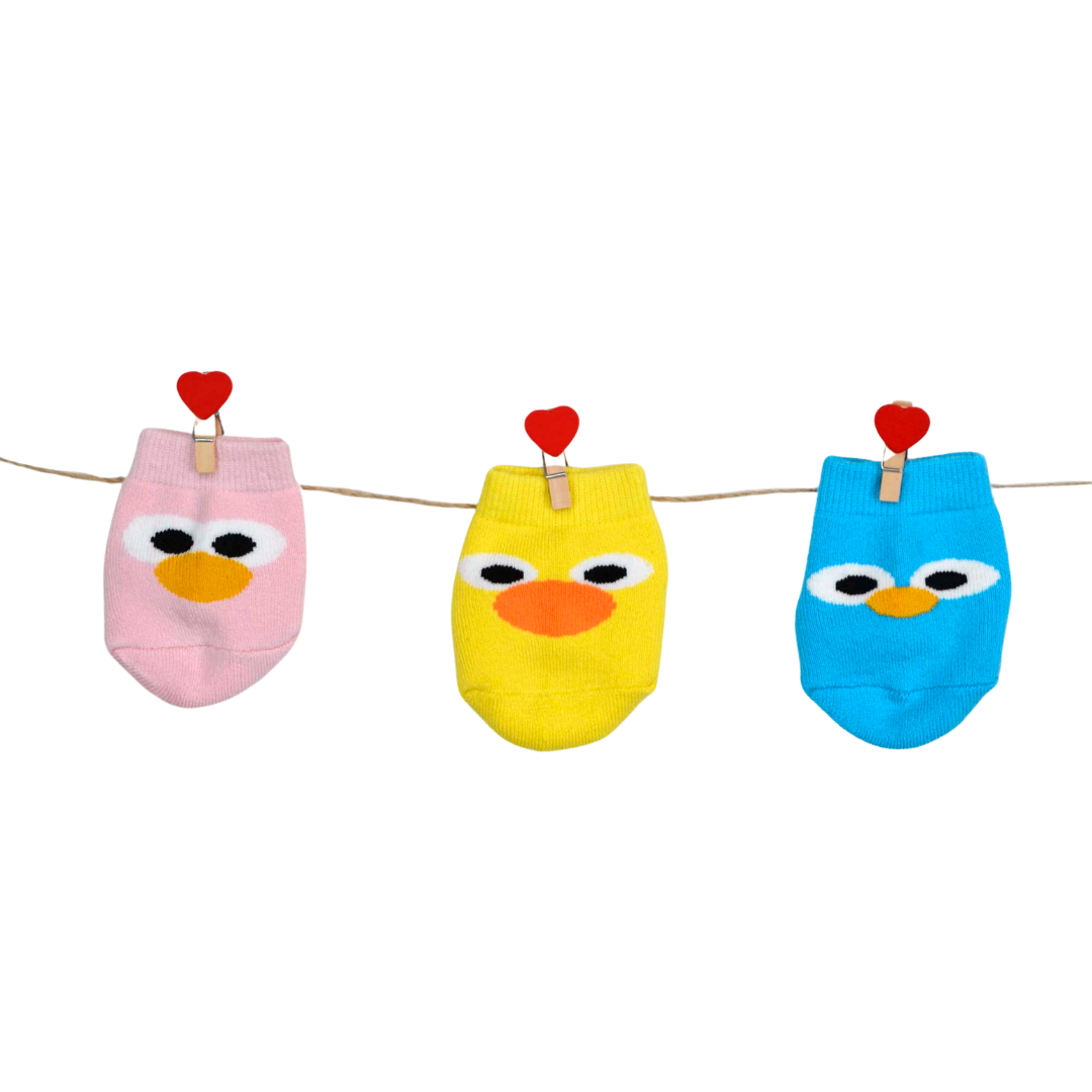 Baby Socks (pack of 3) - Angry Chicks (12-24 Months)