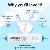 softsens water wipes