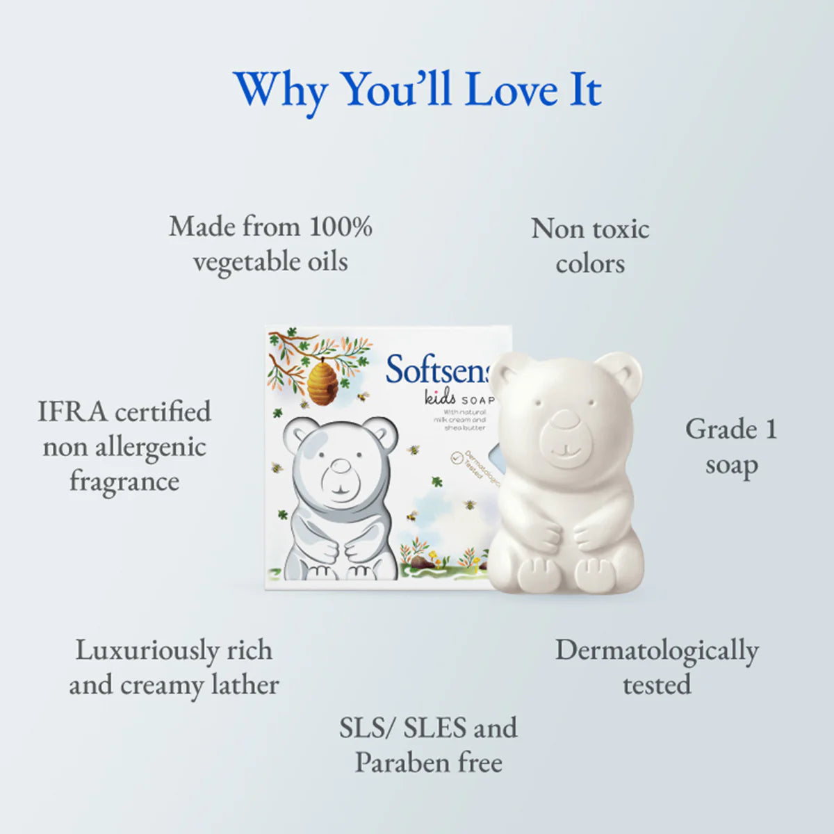 Teddy the Bear Kids Soap (75gm) | For 3+ years