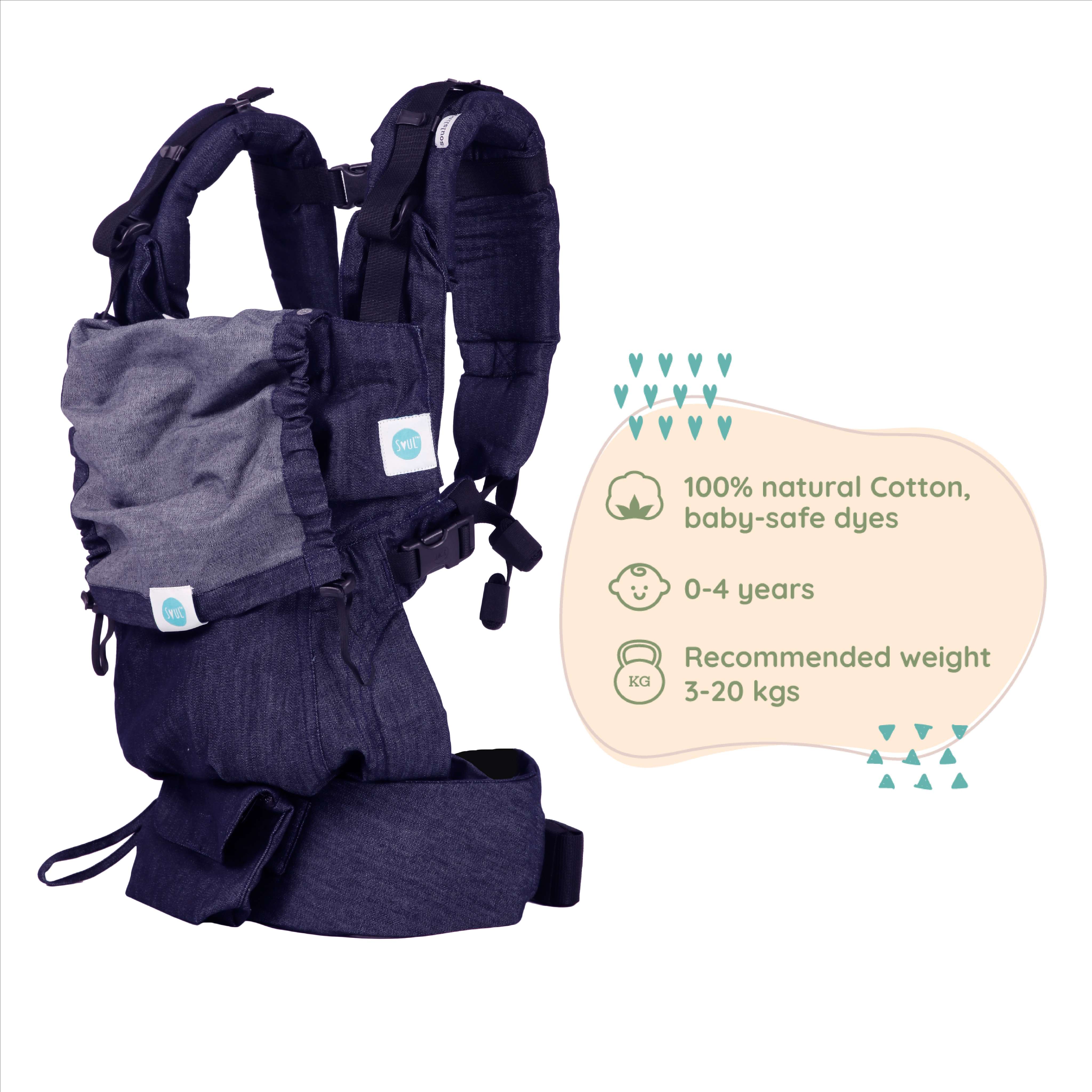 Aseema Linen Customisable Baby Carrier Antling Curated Mom Baby Store