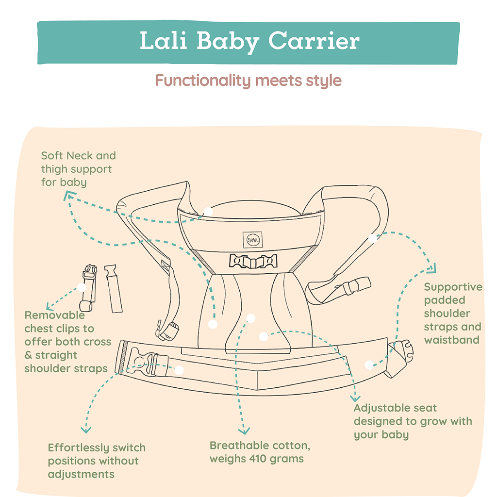 soulslings lali black baby carrier