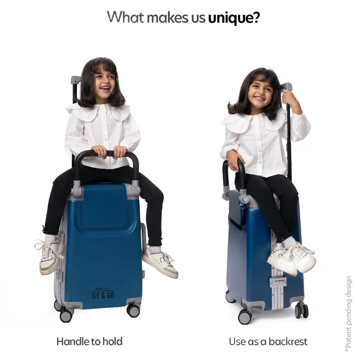 Kids Ride On Suitcase Midnight Blue