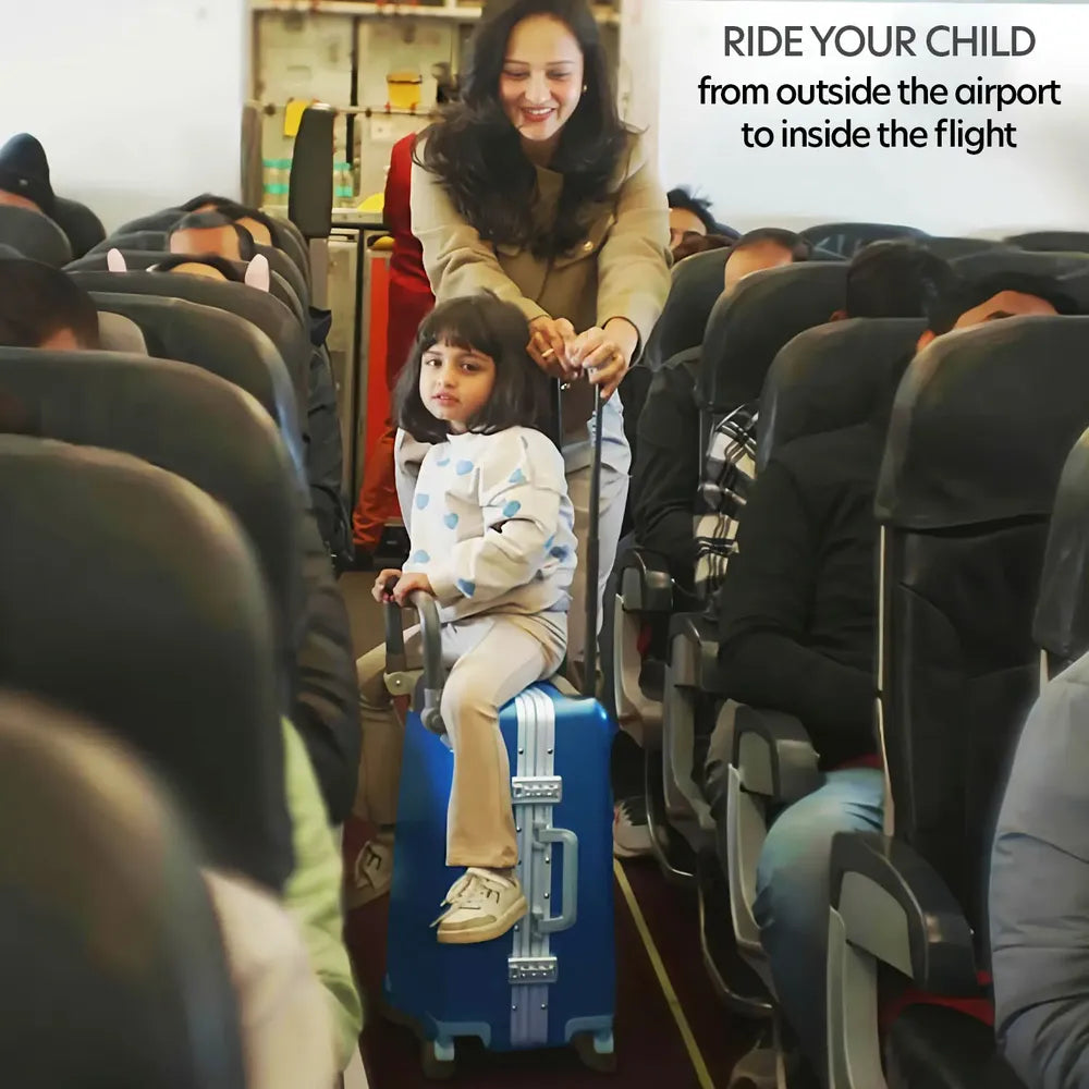 Kids Ride On Suitcase Midnight Blue