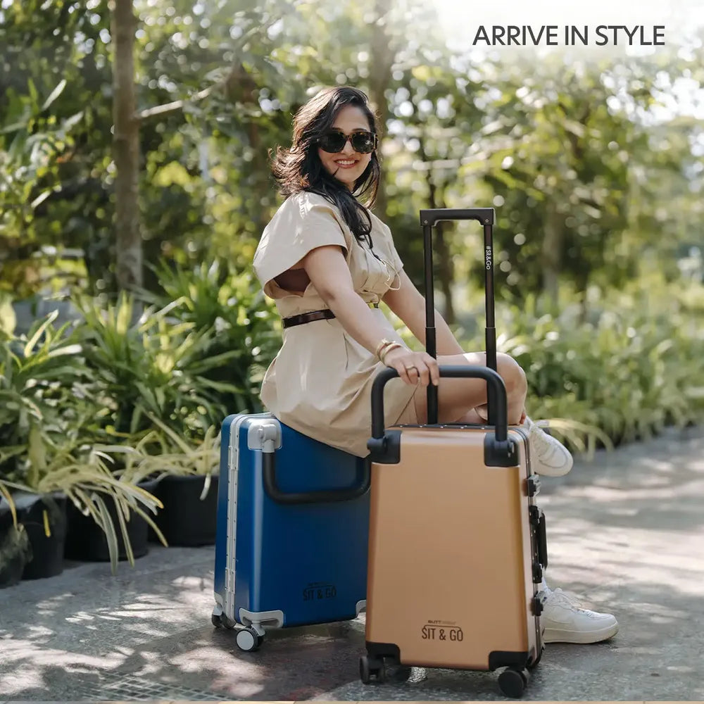 Kids Ride On Suitcase Midnight Blue