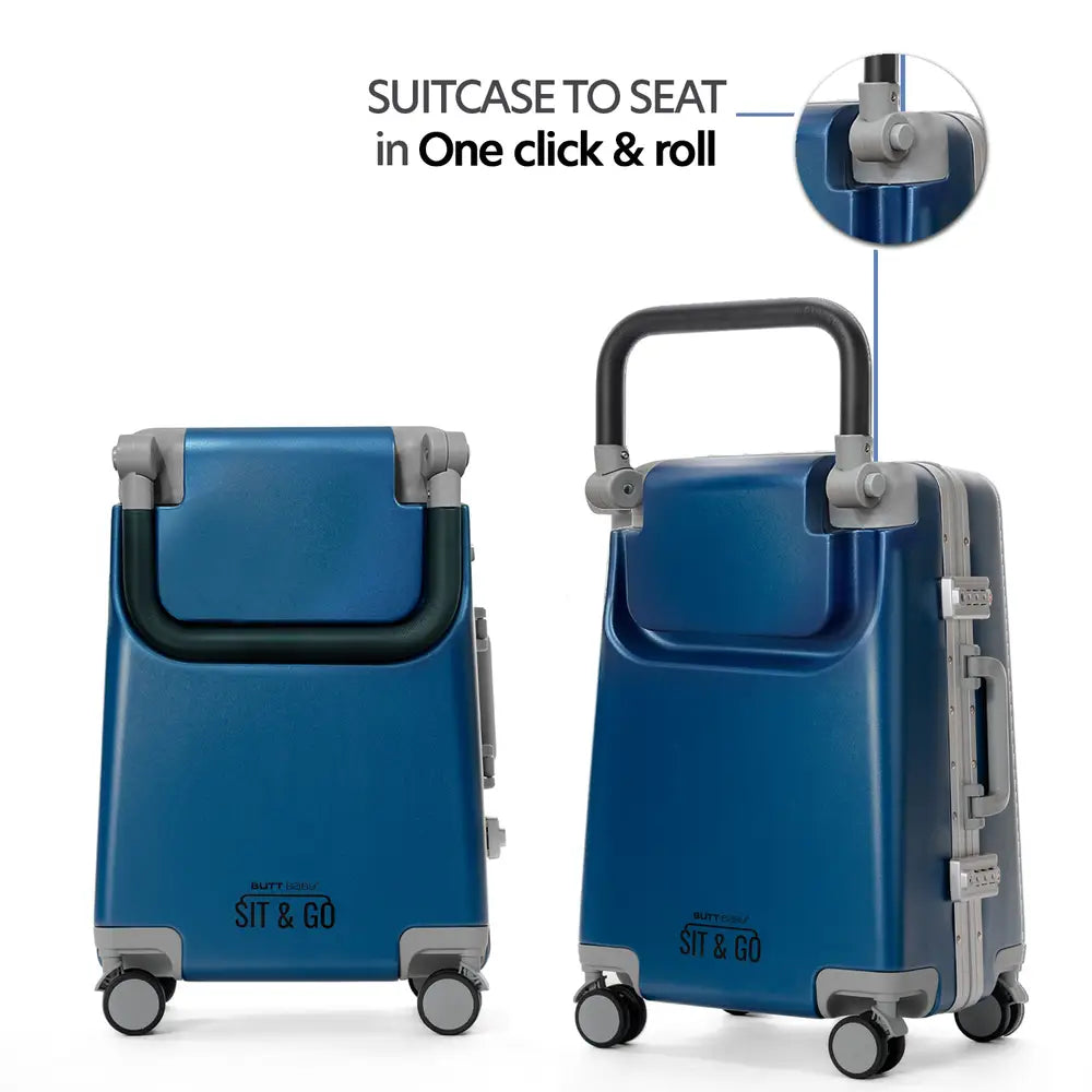 Kids Ride On Suitcase Midnight Blue