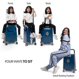 Kids Ride On Suitcase Midnight Blue