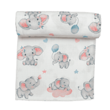 Premium Muslin Swaddle - Elephant Dreams