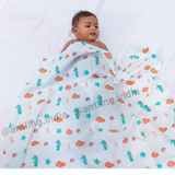 Muslin Swaddle - Sea World