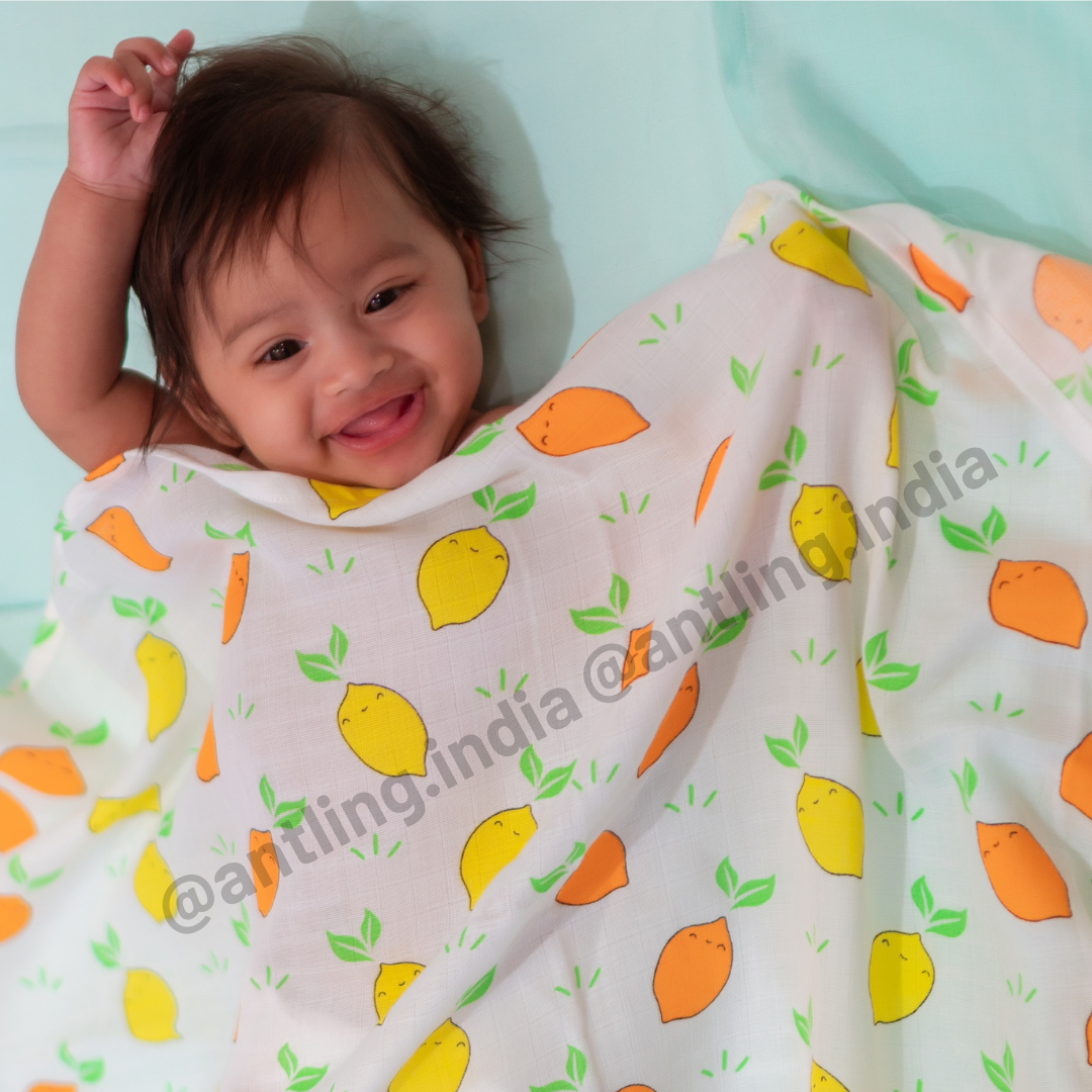 Muslin Swaddle - Simply Citrus