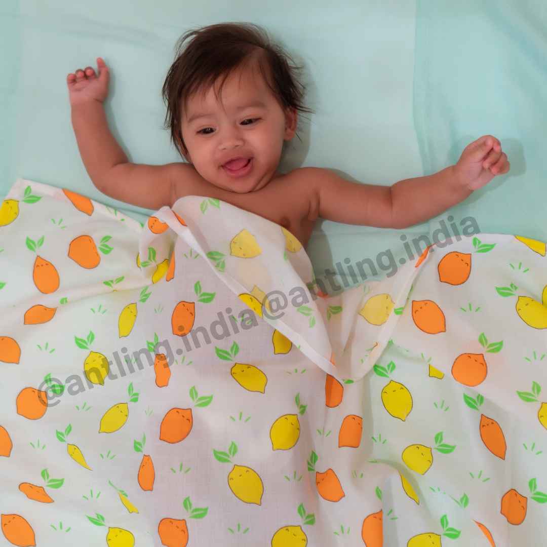 Muslin Swaddle - Simply Citrus