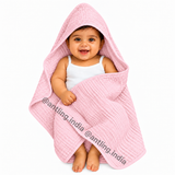 Premium Crinkled Muslin Hodded Towel