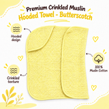 Premium Crinkled Muslin Hodded Towel
