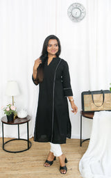 Kurta Top - Black Gem