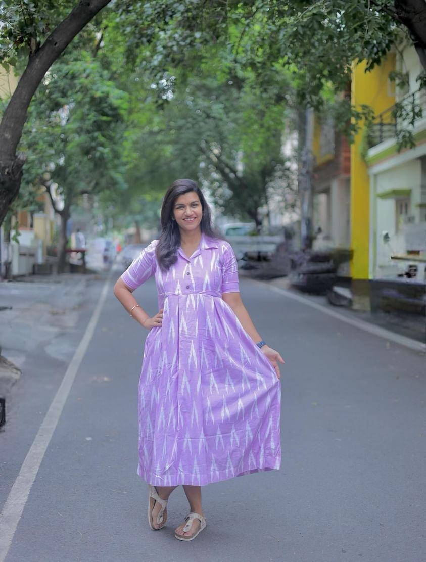 Dress Maxi - Lavender Swirl