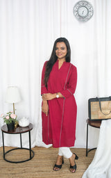 Kurta Top - Red Gem