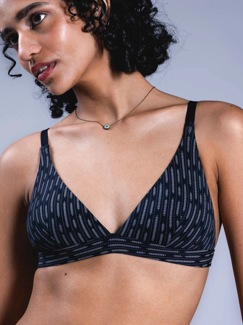 Adjustable Triangle Bra - Printed Colours