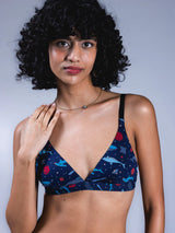 Adjustable Triangle Bra - Printed Colours