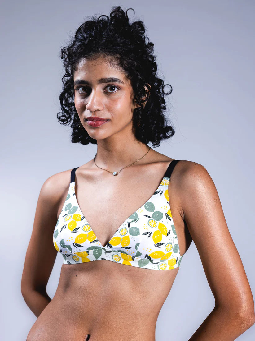 Adjustable Triangle Bra - Printed Colours