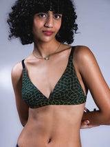 Adjustable Triangle Bra - Printed Colours