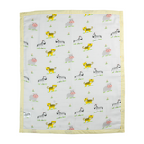 Muslin Toddler Blanket (4 layers) - Baby Animals