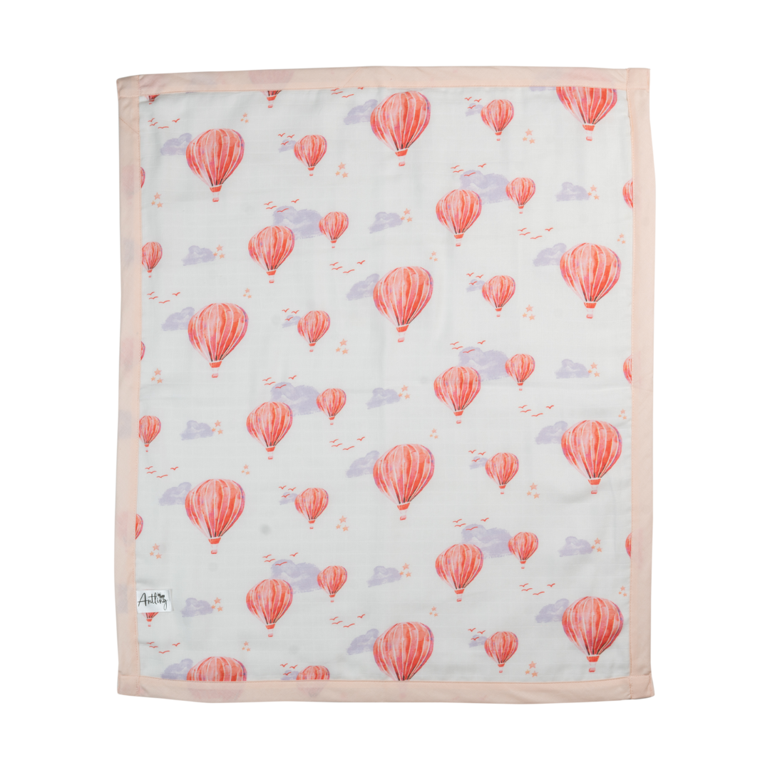 Premium Muslin Toddler Blanket (4 layers) - Balloon Festival